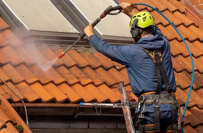 Démoussage et hydrofuge de toiture au Barroux